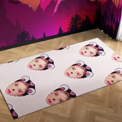 Blackpink Lisa Cute Carpet Mock Area Rug