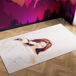 Blackpink Lisa Icecream Carpet Mock Area Rug