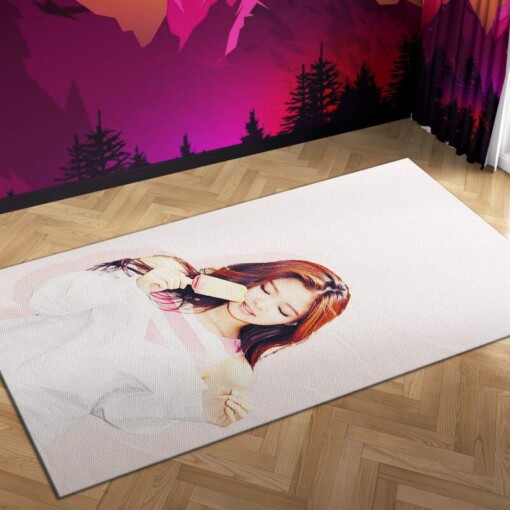 Blackpink Lisa Icecream Carpet Mock Area Rug