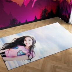 Blackpink Lisa Sky Carpet Mock Area Rug