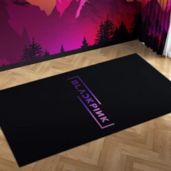 Blackpink Logo Kill This Love Carpet Mock Area Rug