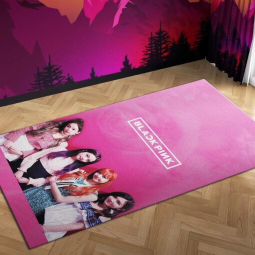 Blackpink Pink Kill This Love Carpet Mock Area Rug