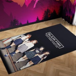 Blackpink Walk Kick It Carpet Mock Area Rug