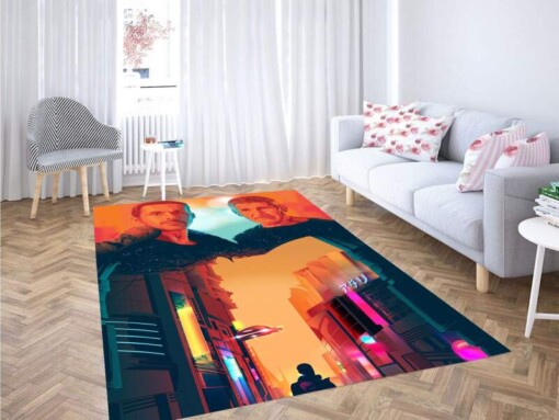 Blade Runner Japan Futuristic Place Carpet Rug