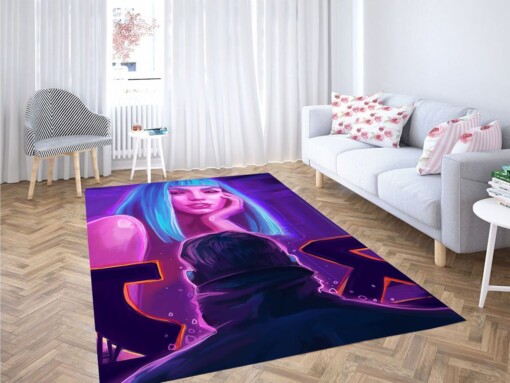 Blade Runner Painting Living Room Modern Carpet Rug