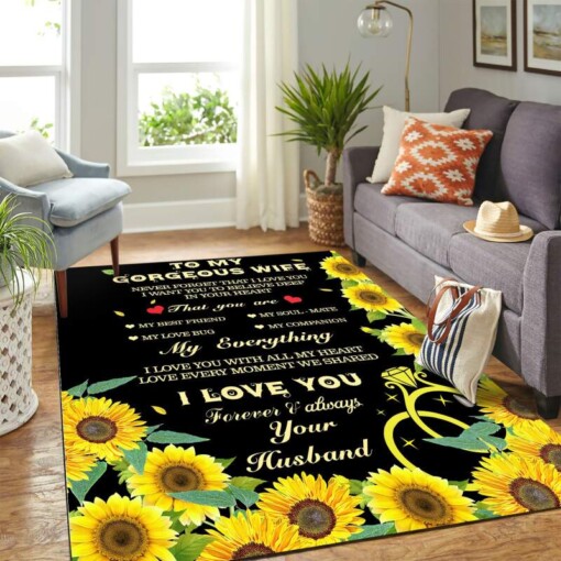 Blanket To My Wife My Everything Mk Carpet Area Rug 682D55