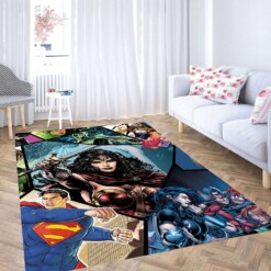 Blocking Dc Comics Justice League Carpet Rug