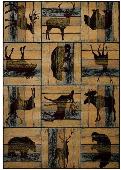 Blocks Of Wildlife Limited Edition Rug