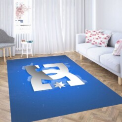 Blue Dcshoecousa Logo Carpet Rug