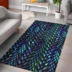 Blue Green Egg Skin Dragon Limited Edition Rug