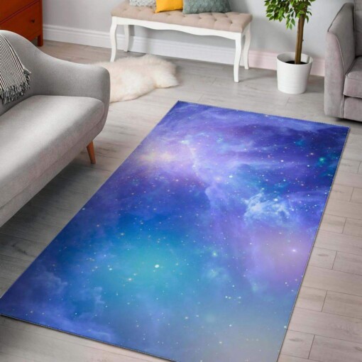 Blue Light Nebula Galaxy Space Limited Edition Rug