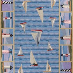 Blue Lighthouses Limited Edition Rug