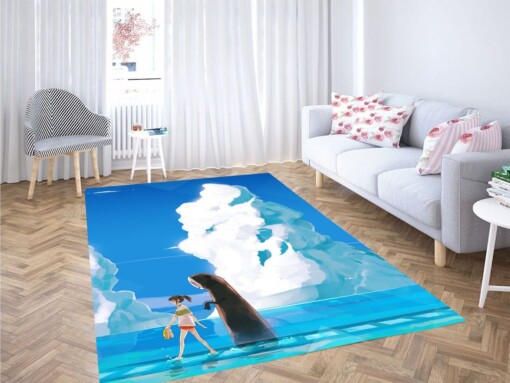 Blue Sky Kaonashi And Sen Living Room Modern Carpet Rug