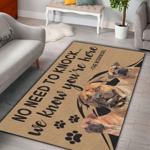 Boerboel Know Youre Here Rectangle Limited Edition Rug