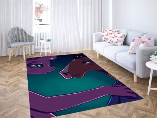 Bojack Horseman In Love Living Room Modern Carpet Rug