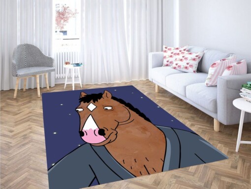 Bojack Horseman Sad Living Room Modern Carpet Rug