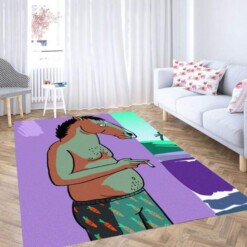 Bojack Horseman Smoking Carpet Rug