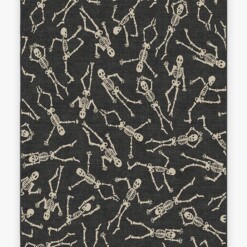 Bone Dance Black Limited Edition Rug