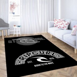 Born To The Wave Ripcurl Living Room Modern Carpet Rug