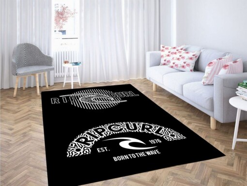 Born To The Wave Ripcurl Living Room Modern Carpet Rug