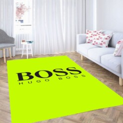 Boss Huga Boss Logo Fancy Brand Living Room Modern Carpet Rug