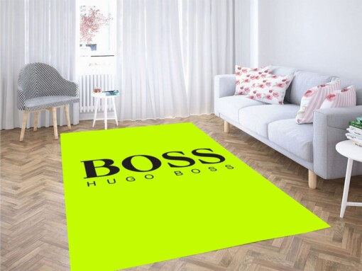 Boss Huga Boss Logo Fancy Brand Living Room Modern Carpet Rug