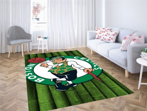 Boston Celtics Wallpaper Living Room Modern Carpet Rug