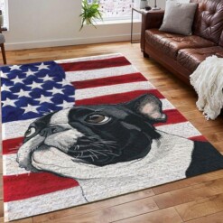 Boston Terrier American Flag Limited Edition Rug