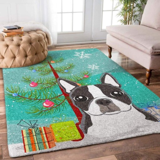 Boston Terrier Christmas Limited Edition Rug