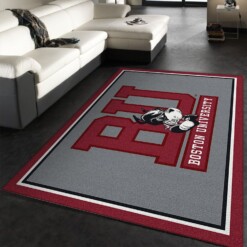 Boston University Rug  Custom Size And Printing