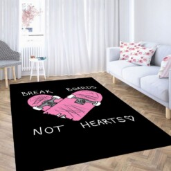 Break Boards Not Heart Skateboard Fashion Living Room Modern Carpet Rug