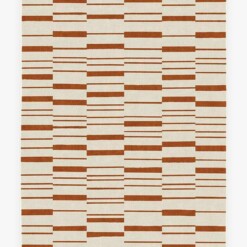 Broken Stripe Rust Orange Limited Edition Rug