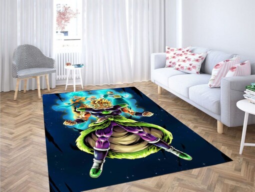 Broly Dragon Ball Living Room Modern Carpet Rug