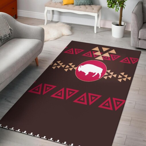 Brown Bison Native American Area Limited Edition Rug