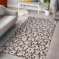 Brown Pusheen Cat Area Rug