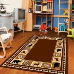 Brown Wildlife Bear Limited Edition Rug