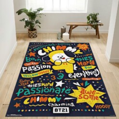 BT21 Chimmy Rug  Custom Size And Printing