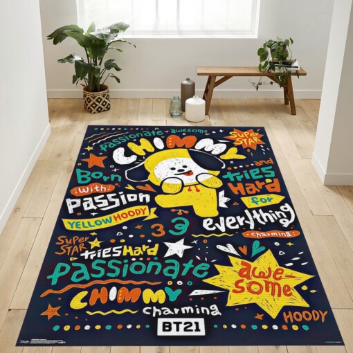 BT21 Chimmy Rug  Custom Size And Printing