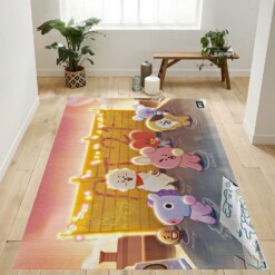 Bt21 Group Rug  Custom Size And Printing