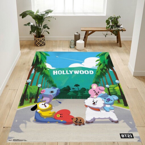 Bt21 Hollywood Rug  Custom Size And Printing