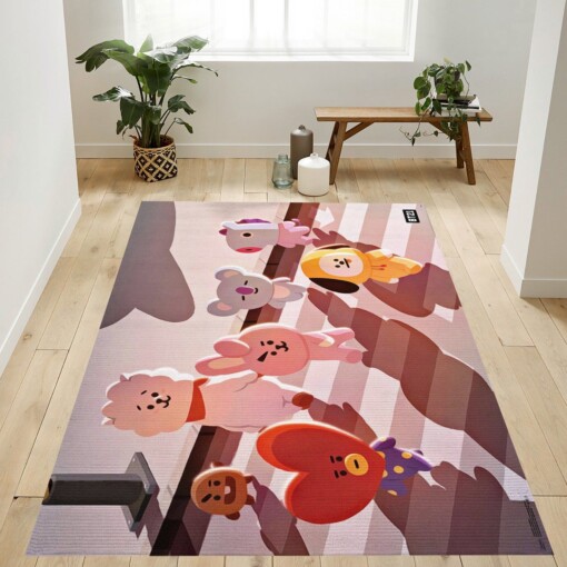 Bt21 Shadows Rug  Custom Size And Printing