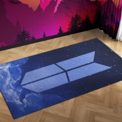 BTS Army Logo Carpet Mock Area Rug