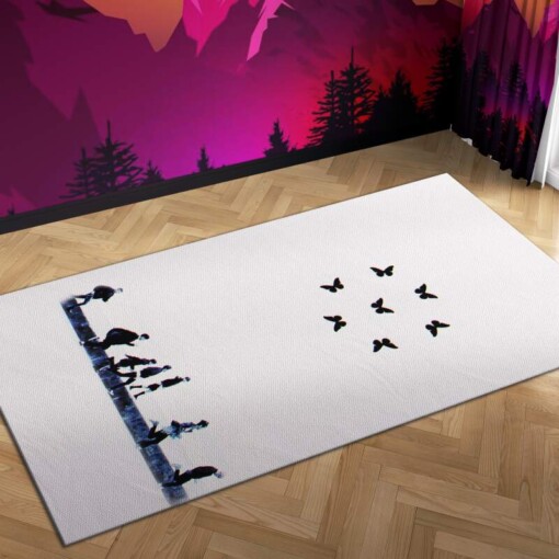 Bts Buffterfly Carpet Mock Area Rug