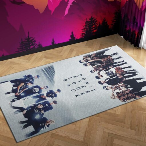 Bts Dont Look Back Carpet Mock Area Rug