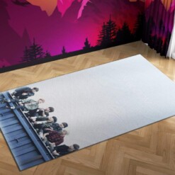 Bts In Bloom Carpet Mock Area Rug