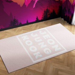 Bts Jung Kook Carpet Mock Area Rug