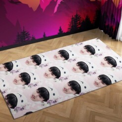 Bts Jungkook Pattern Carpet Mock Area Rug