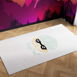 Bts Rapmon Chibi Carpet Mock Area Rug