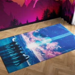 Bts Sky Carpet Mock Area Rug