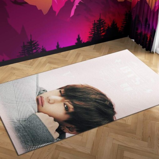 Bts V Carpet Mock Area Rug